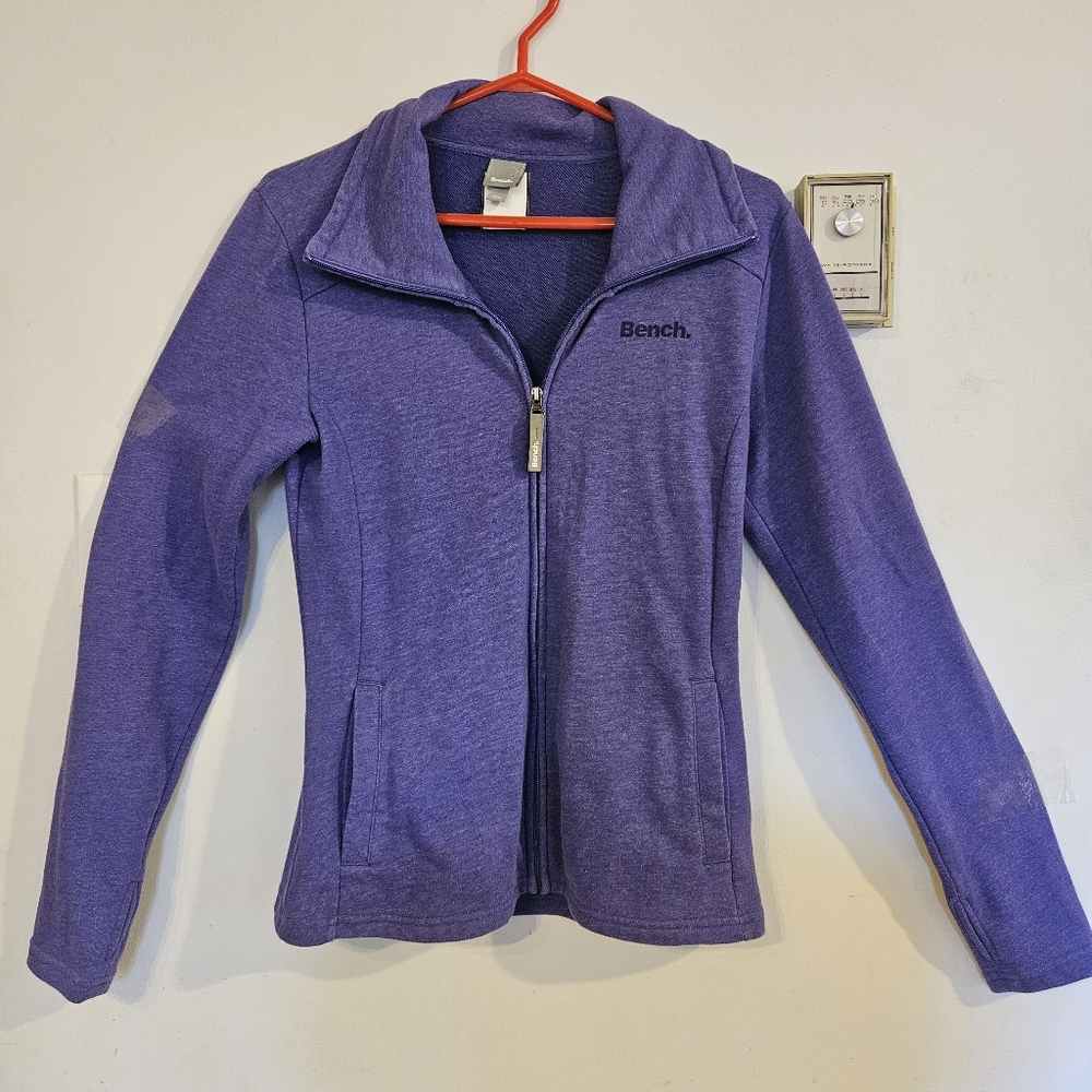 Bench Mock Neck Full Zip Purple Jacket